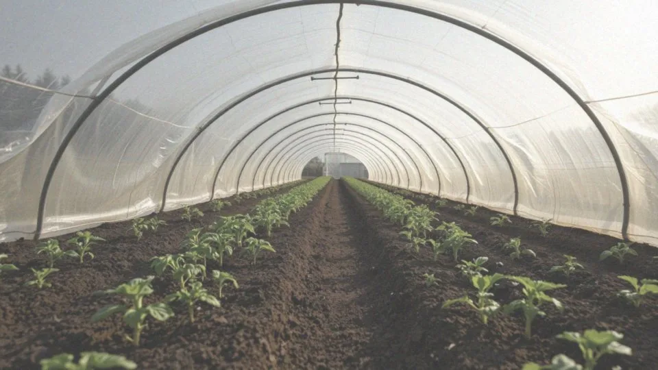 Jak pokrycie tunelu folią wpływa na temperaturę i wilgotność?