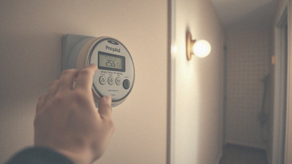 Jakie są zalecenia dotyczące awaryjnego salda na liczniku przedpłatowym?
