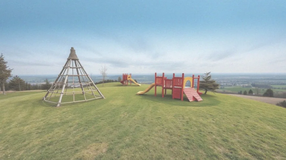 Co znajduje się na szczycie Koziej Góry i dlaczego jest to atrakcyjne miejsce dla dzieci?