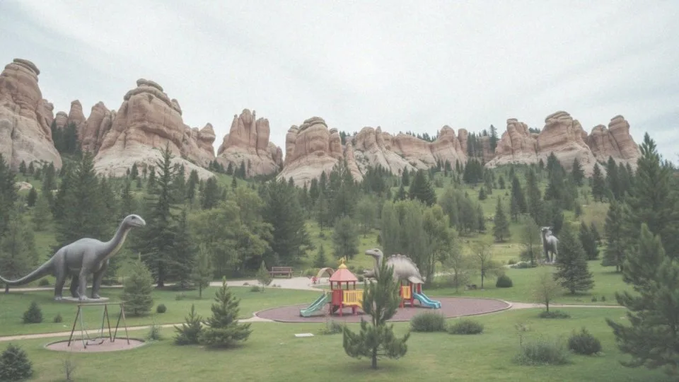 Co wyróżnia Park Dinozaurów w Górach Stołowych?