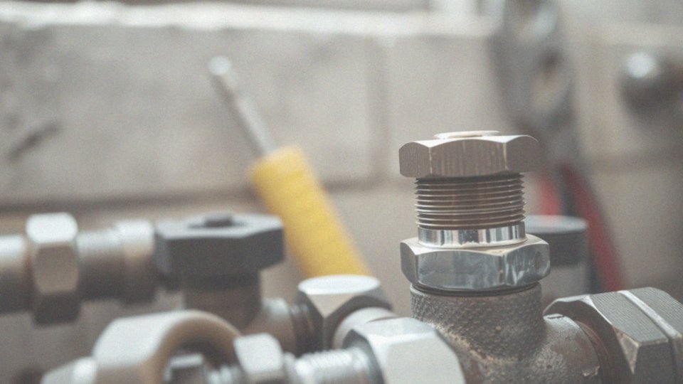 Jakie są szczegóły techniczne dotyczące przyłączenia nakrętno-nakrętnego zaworu grzybkowego?