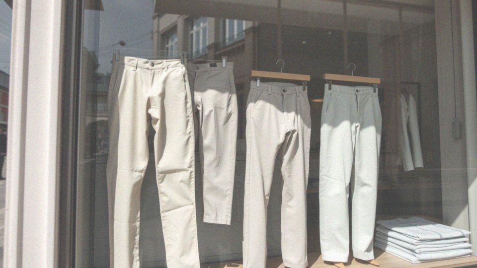 Jakie modele jasnych spodni męskich są obecnie w trendzie?