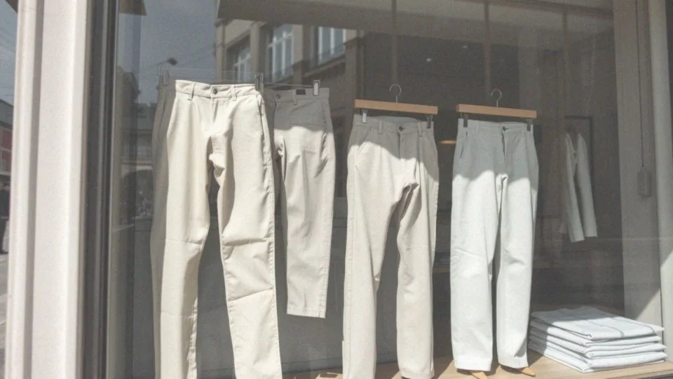 Jakie modele jasnych spodni męskich są obecnie w trendzie?