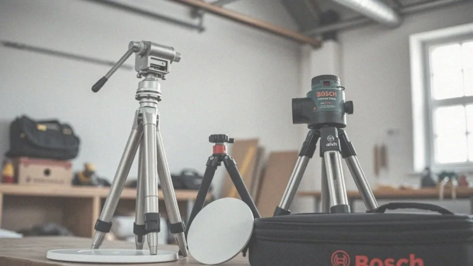 Jakie akcesoria można stosować z poziomicami laserowymi Bosch?