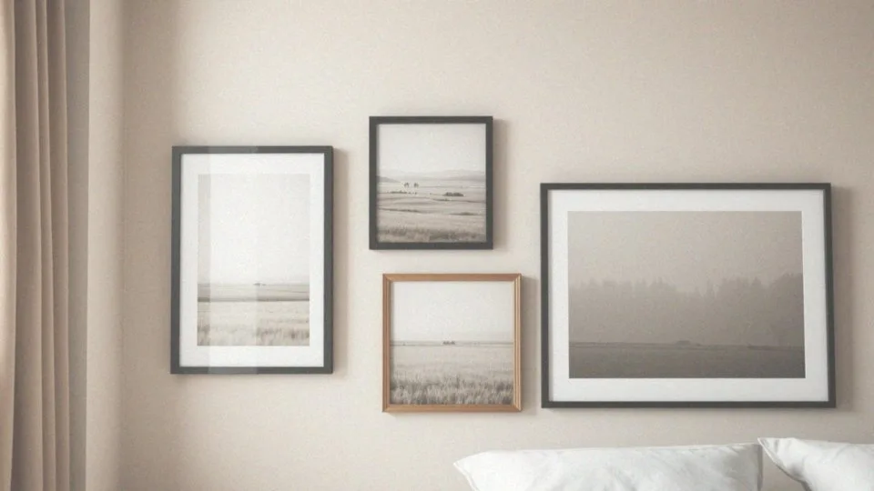 Jakie obrazy lub galerie zdjęć pasują do ściany w sypialni?