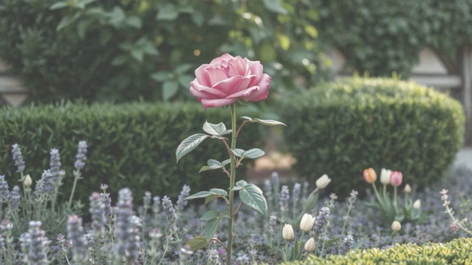 Jakie rośliny towarzyszące można sadzić z różami na pniu?