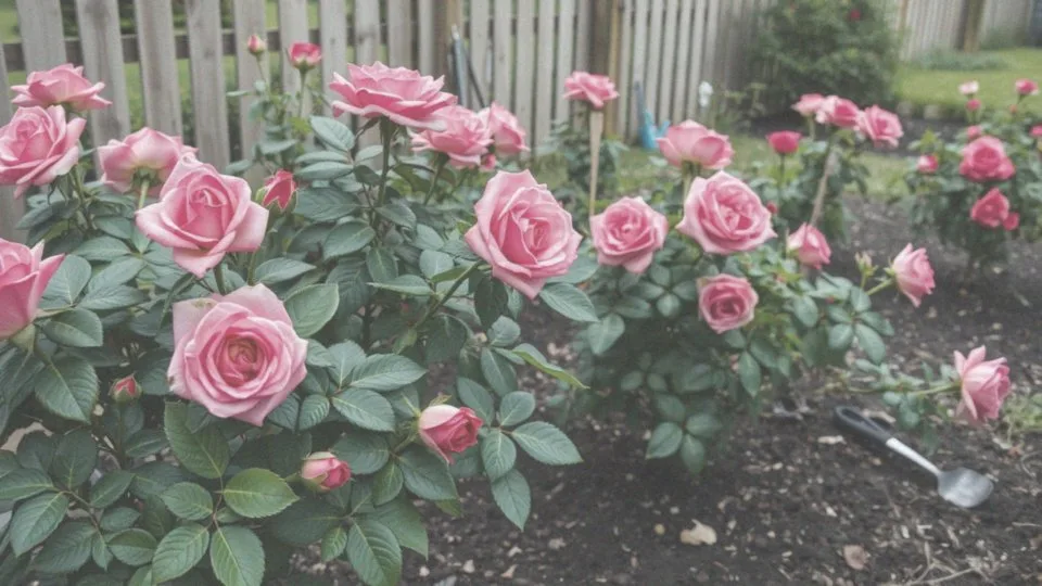 Jakie są źródła zdrowego wyglądu róż rabatowych?