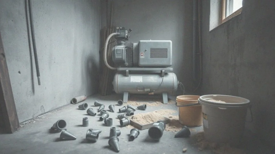 Piaskowanie kompresorem 50l – efektywne oczyszczanie powierzchni